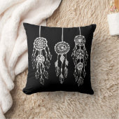 白黒ボヘミアンの夢想家 クッション (ブランケット)