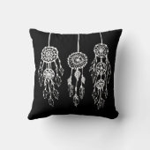 白黒ボヘミアンの夢想家 クッション (裏面)