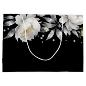 白黒ボホエレガントの結婚種 ラージペーパーバッグ (裏面)