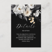 白黒ボホエレガントの結婚詳細 エンクロージャーカード (正面)