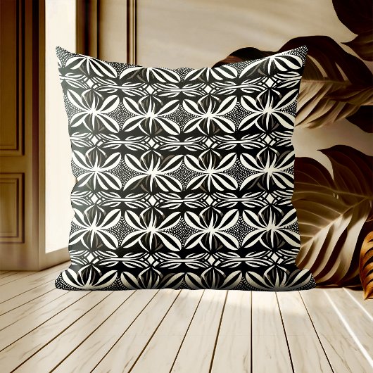 白黒ボホカーブエレガント装飾用クッション クッション