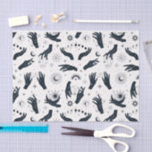 白黒ボホムーンミスティックハンド 薄葉紙 (クラフト)