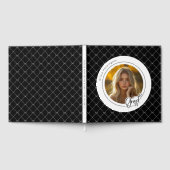 白黒ボーエレガントスモダンフォトグラード ゲストブック (全面)