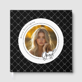 白黒ボーエレガントスモダンフォトグラード ゲストブック