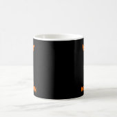 白黒ボーダーコリー魔法使いハッピー コーヒーマグカップ (中央)
