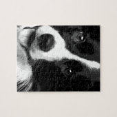 白黒ボーダーコリー ジグソーパズル (横)