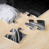 白黒ボーダーコリー ジグソーパズル (側面)