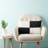 白黒ボード市松模様にパターン ランバークッション (椅子)