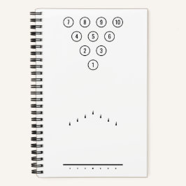 白黒ボーリングレーンの参照図  ノートブック