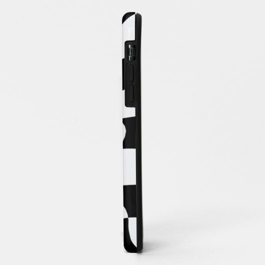白黒ボ市松模様にード Case-Mate iPhoneケース (裏面/左)