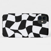 白黒ボ市松模様にード Case-Mate iPhoneケース (裏面(横))