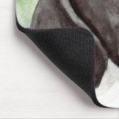 白黒ポインター犬 マウスパッド (コーナー)