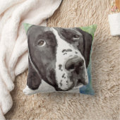 白黒ポインター クッション (ブランケット)