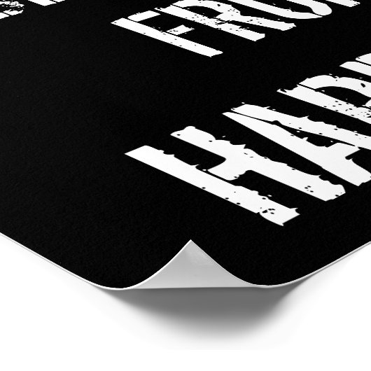 白黒ポスタやる気を起こさせるー ポスター (角)