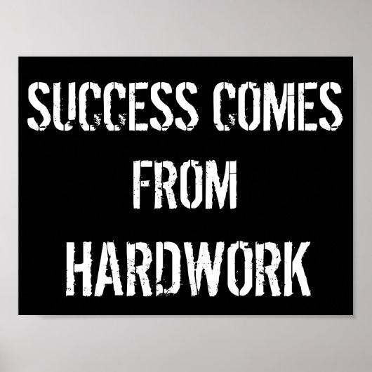 白黒ポスタやる気を起こさせるー ポスター (正面)