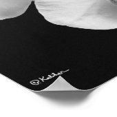 白黒ポスターの蘭, 24X33.6 ポスター (角)