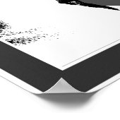 白黒ポスターの馬頭 ポスター (角)