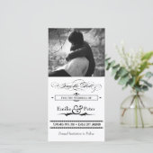 白黒ポスタースタイル日付の保存 セーブザデート (スタンド正面)