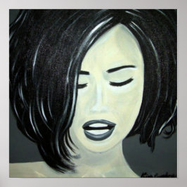 白黒ポスタースマイル、ブリス、真理キムバ ポスター