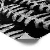 白黒ポスタ葉ー ポスター (角)