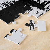 白黒ポップ・アートのアートグランドカナルヴェネツィアトラベル ジグソーパズル (側面)