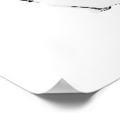 白黒ポップ・アートのアートサッカーのヘルメットのポスター ポスター (角)