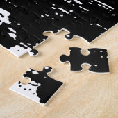 白黒ポップ・アートのアートニューヨークシティ ジグソーパズル (側面)