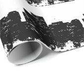 白黒ポップ・アートのアートニューヨークシティ ラッピングペーパー (ロールコーナー)