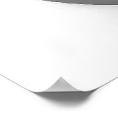 白黒ポップ・アートのアートヘッドフォンポスター ポスター (角)