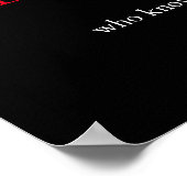 白黒ポップ・アートのアートリーダーシップウルフポスター ポスター (角)