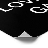 白黒ポップ・アートのアールユニークバスケットボールポスター ポスター (角)