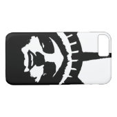 白黒ポップ・アートの芸術像自由iPhone 7ケース Case-Mate iPhoneケース (裏面(横))