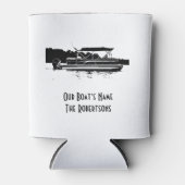 白黒ポンツーンボートクーラーボックス 缶クーラー (正面)