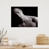 白黒ポートレート ポスター (キッチン)