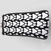 白黒ポープリントゴルフパターカバー ゴルフヘッドカバー (正面)