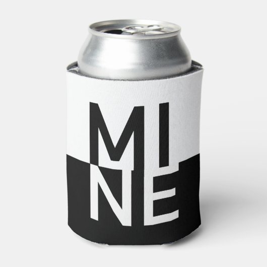 白黒マイン 缶クーラー (缶正面)