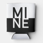 白黒マイン 缶クーラー (正面)