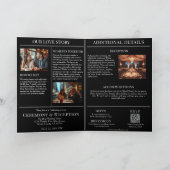 白黒マガジンカ結婚バー招待状 招待状 (内部)