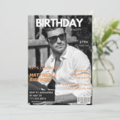 白黒マガジン編集長誕生日37日 招待状 (スタンド正面)