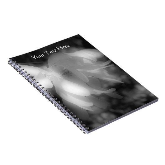 白黒マグノリア花手帳 ノートブック (右側)