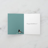 白黒マグピーターコイズドフランスのア カード (内部)