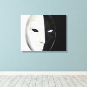 白黒マスク キャンバスプリント (インサイチュ (ウッドフロア))