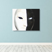 白黒マスク キャンバスプリント (インサイチュ (ウッドフロア))