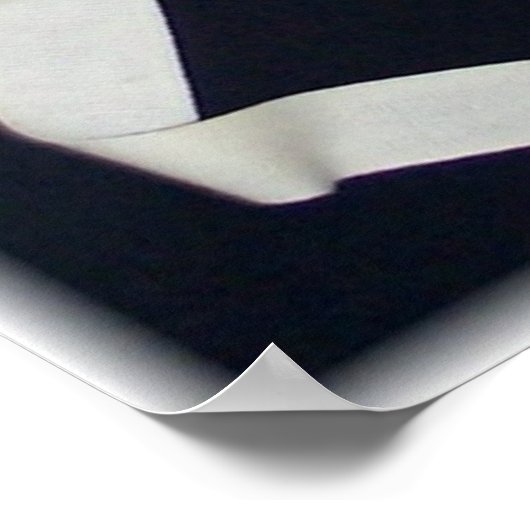 白黒マスク ポスター (角)