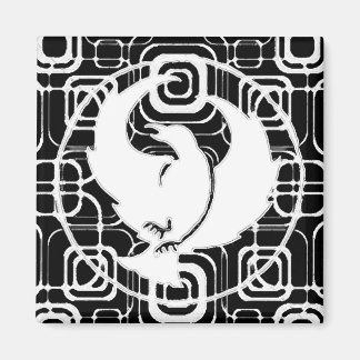 白黒マス付きクラウドフット マグネット