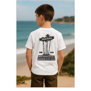 白黒マッチングファミリーバケーション Tシャツ