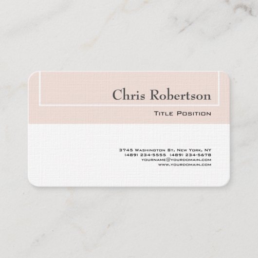 白黒マニマリスト平野シンプルモダン 名刺 (正面)