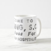 白黒マニングマグ コーヒーマグカップ (正面右)