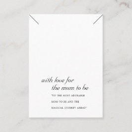 白黒ママのプレゼント用ネックレス表示カード プレイスカード