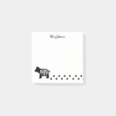 白黒マママベアパーソナライズされた ポストイット (正面)